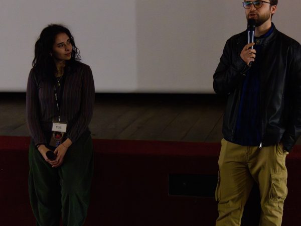 Beatrice Bertino coordinatrice di Cinema e Green Days e Gabriele Testa regista di "Makala Ultima Voce"